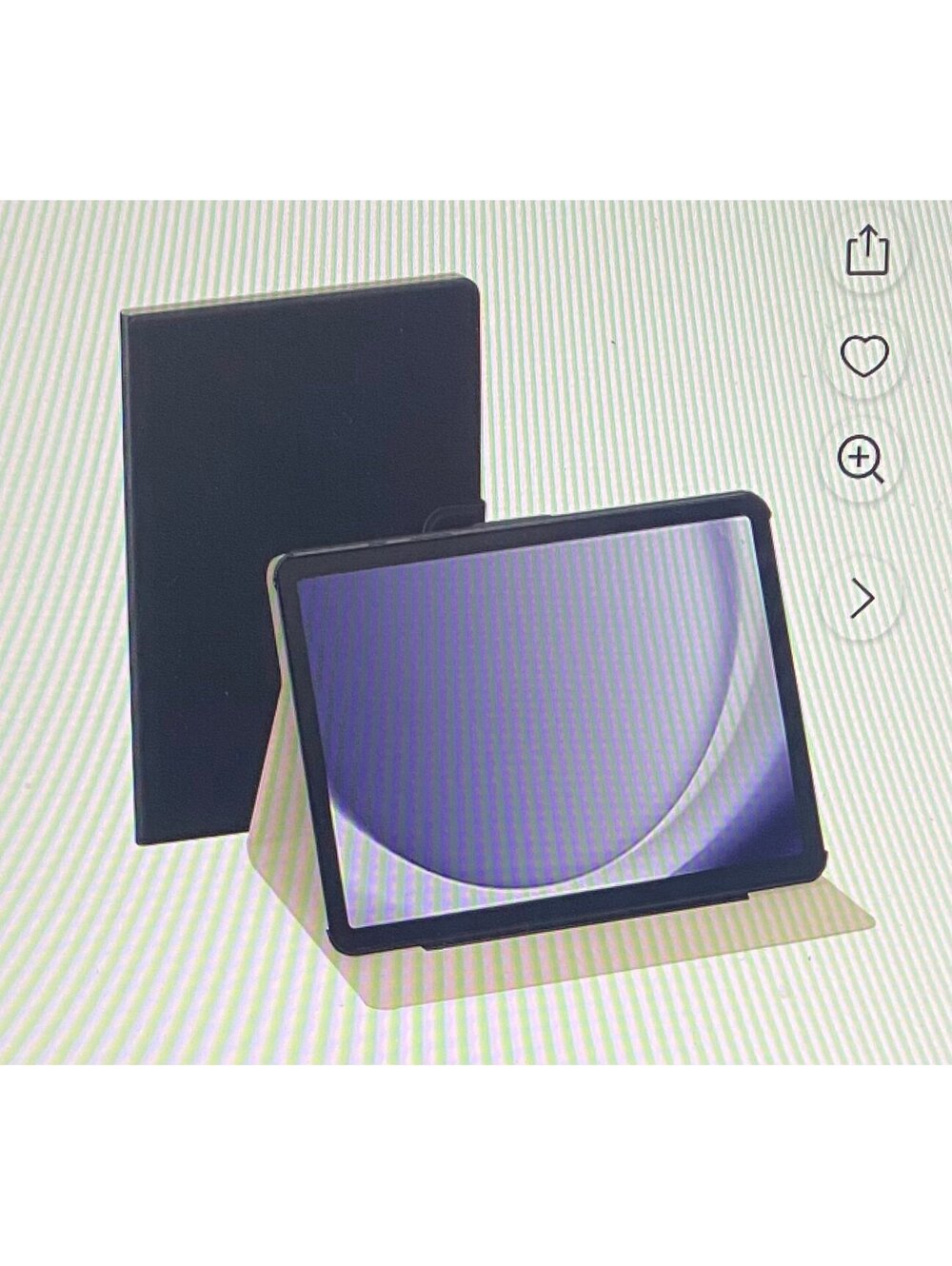 Onn Tablet Folio Case for Samsung Galaxy TabS9 FE 10.9” Black